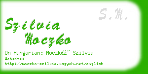 szilvia moczko business card